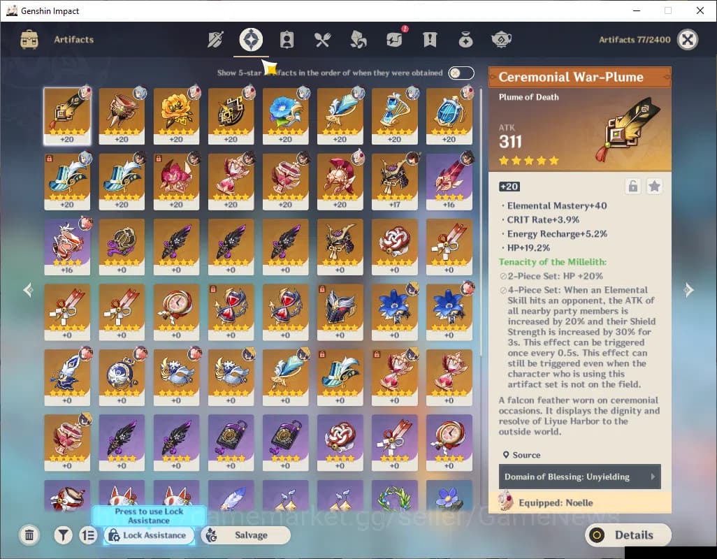 Genshin Impact Accounts ASIA|AR 50|2 Limited +1(*5Weapon)|Nahida,Ganyu|Mc image 6