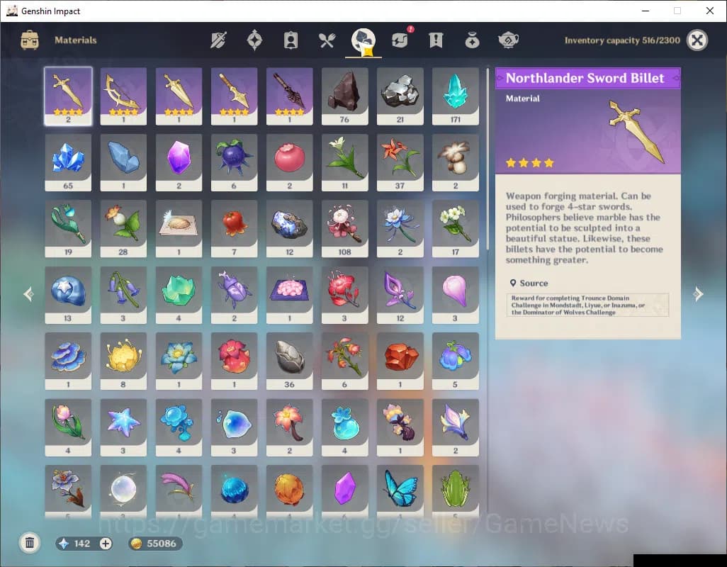 Genshin Impact Accounts ASIA|AR 50|2 Limited +1(*5Weapon)|Nahida,Ganyu|Mc image 8