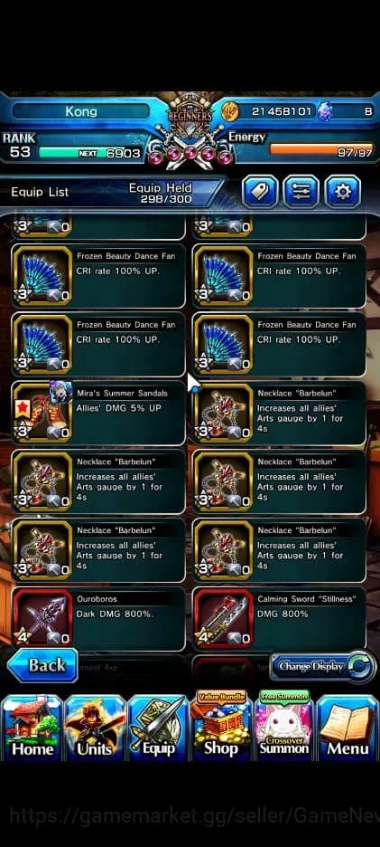 Grand Summoners Accounts Global|Rank 53|Fresh Story|18 Ascend|RoyTW,EmiyaTW image 20