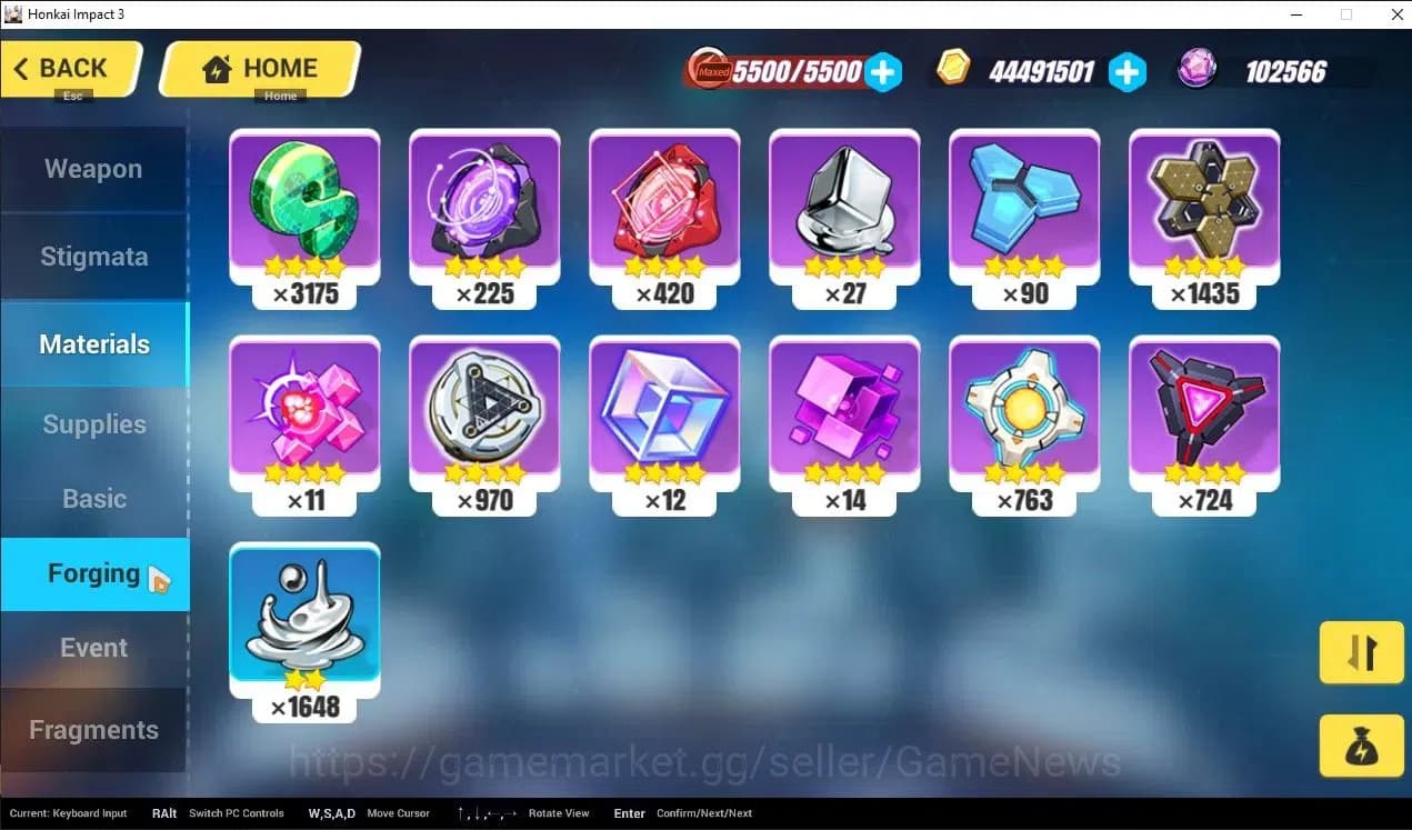 Honkai Impact 3rd Accounts SEA Lv80| 5 Fullset Part 2 (Elysia HLE, Songque+Co image 14