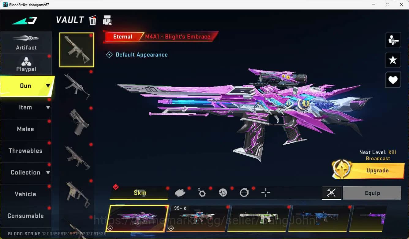 Blood Strike Accounts ASIA | Eternal M4, Eternal KAG, EVO Scar, Eternal image 2