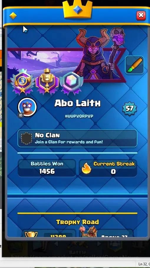 Clash Royale Accounts Lv 57|KTL 15|Trophy 11399|Card 129|15 EVO,5 Hero,8 image 2