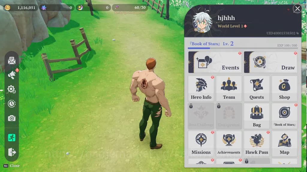 The Seven Deadly Sins: Origin Accounts EUROPE|Fresh Starter Lvl 2|2 SSR|Escanor, Guila & image 1