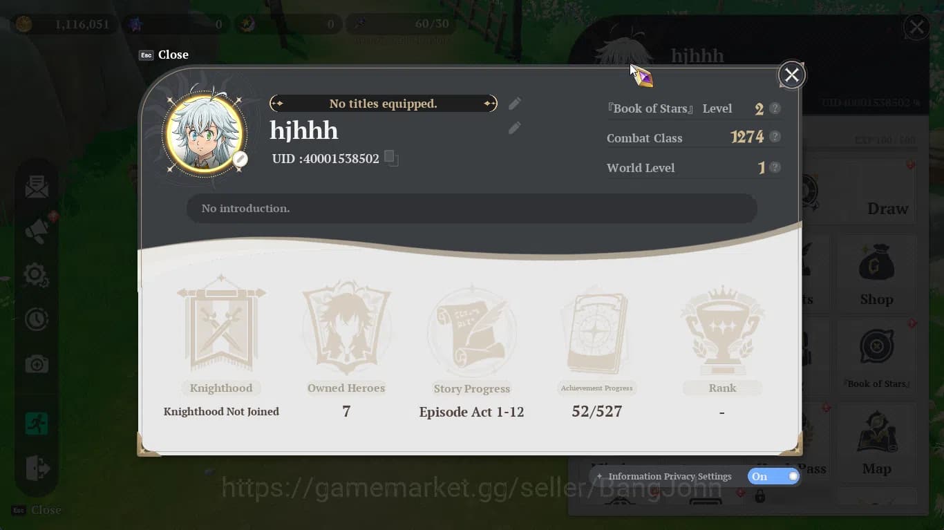 The Seven Deadly Sins: Origin Accounts EUROPE|Fresh Starter Lvl 2|2 SSR|Escanor, Guila & image 6