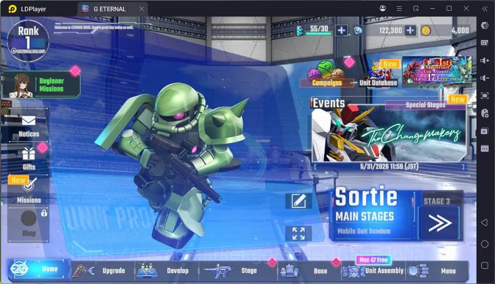SD Gundam G Generation ETERNAL Accounts Global| Rank 1 | FreshStory | 100+K Diamond, Selec image 1