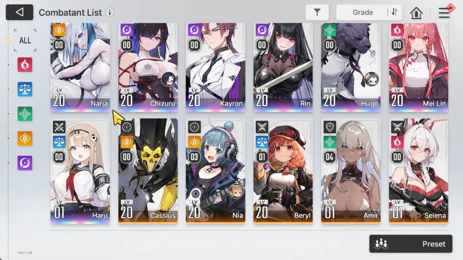 Chaos Zero Nightmare Accounts GLOBAL Lv14| 7 SSR [Narja,Chizuru,Haru,Kayron,Rin, image 3