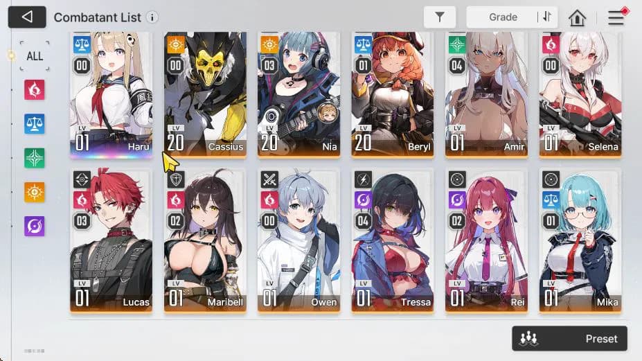 Chaos Zero Nightmare Accounts GLOBAL Lv14| 7 SSR [Narja,Chizuru,Haru,Kayron,Rin, image 4