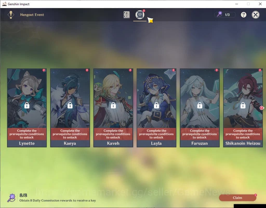 Genshin Impact Accounts ASIA|AR 35|2 Limited+1(*5Weapon)| ChascaC1+Sign,Li image 3