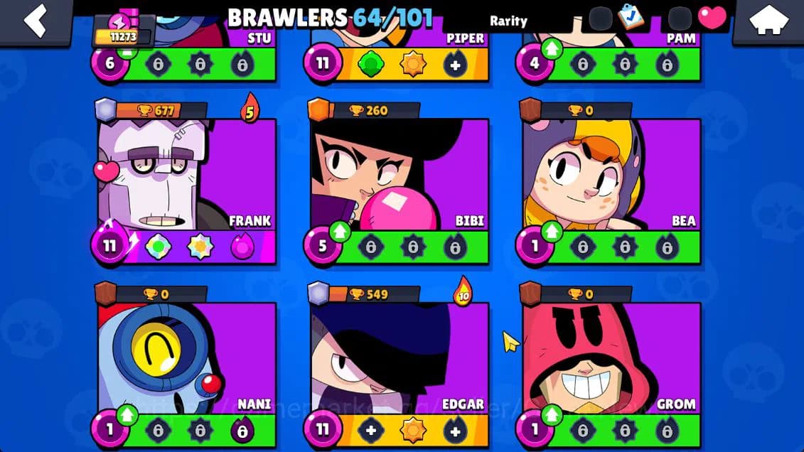Brawl Stars Accounts Lv15|11273 Trophy|64 Brawler 9 Max Lv|1 Hypch [Dev image 14