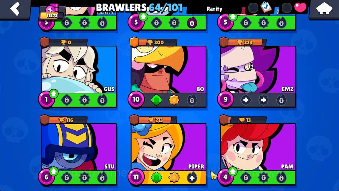 Brawl Stars Accounts Lv15|11273 Trophy|64 Brawler 9 Max Lv|1 Hypch [Dev image 15