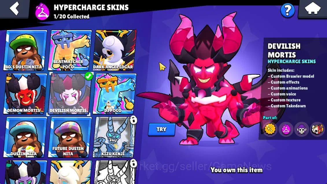 Brawl Stars Accounts Lv15|11273 Trophy|64 Brawler 9 Max Lv|1 Hypch [Dev image 16