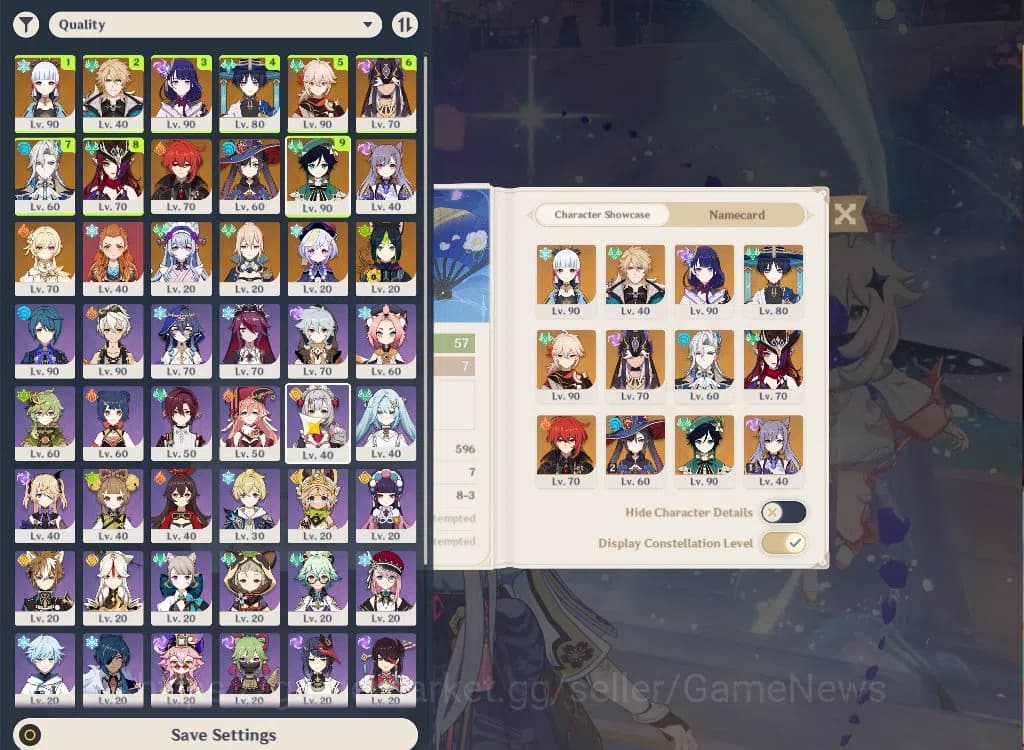 Genshin Impact Accounts ASIA|AR 57|9 Limited+4(*5WEP)|(Neuvillete,Ayaka)+S image 1