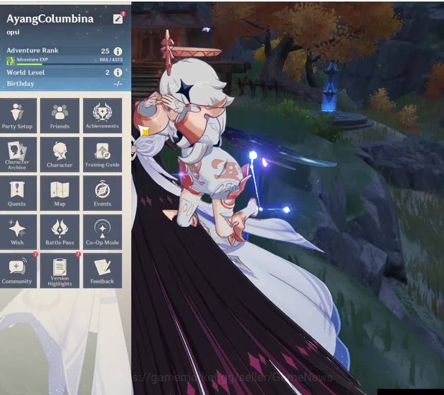 Genshin Impact Accounts ASIA|Starter|AR 25|1 Limited+20c(*4Character)|Colu image 2