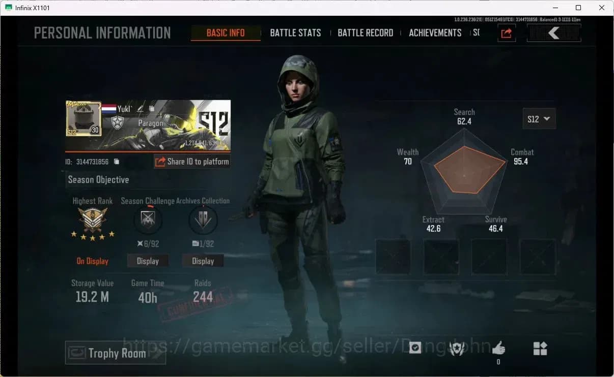 Arena Breakout Accounts MOBILE Lvl 30|SV 19,2M|CV 208K|MORE SKIN,SS AX50,P image 1