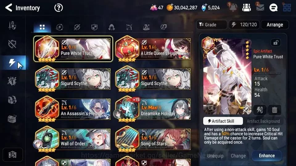 Epic Seven Accounts GLOBAL Unverif|New Era|8 ML(NM Luna,Monarch OTS Is image 12