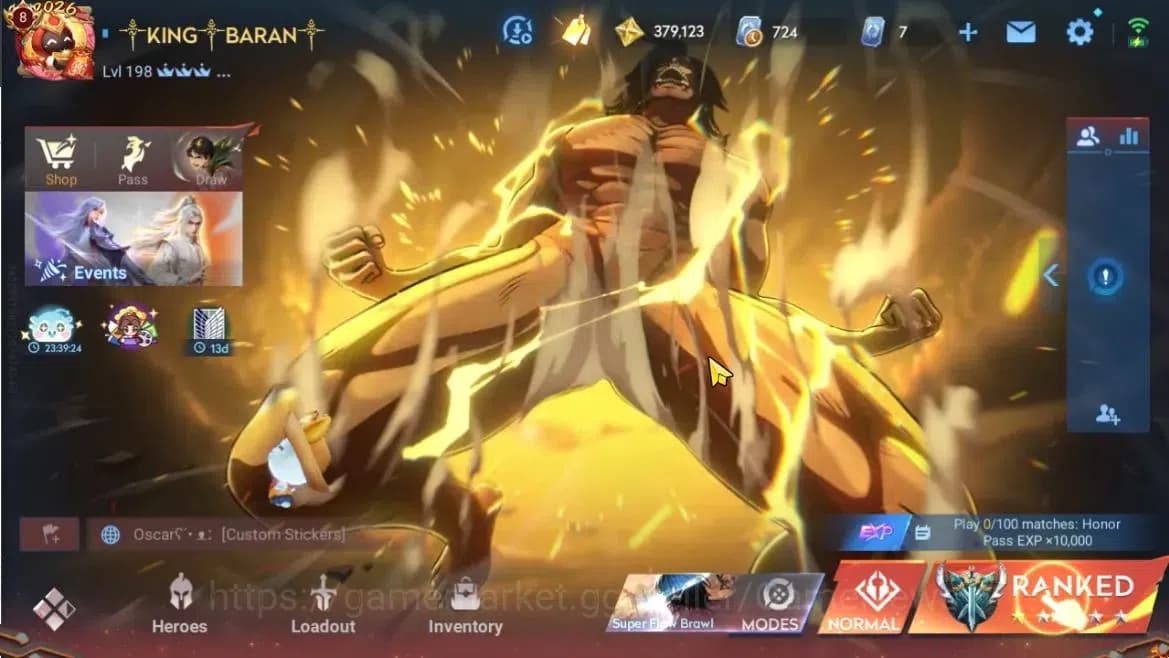 Honor of Kings Accounts Hero112 Skin332|Mythic(GuanYu),24 legend,2Limbo(Mi image 1
