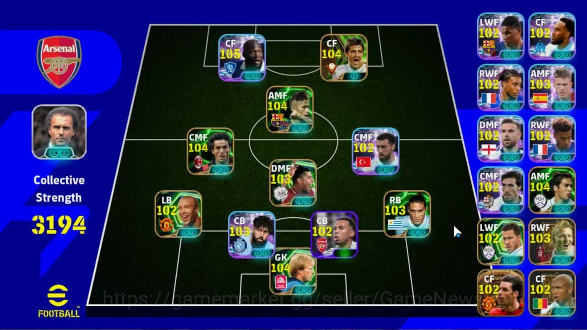 eFootball Accounts Mobile|Neymar Jr,Bigtime(Ruud van Nistelrooij),Vis image 1
