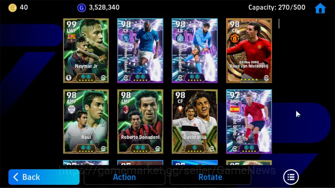 eFootball Accounts Mobile|Neymar Jr,Bigtime(Ruud van Nistelrooij),Vis image 15
