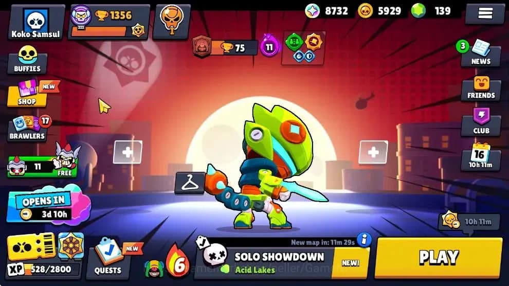 Brawl Stars Accounts 1356 Trophy|8K Bling 139 Gem|26 Brawlers 3 Max Lvl image 1