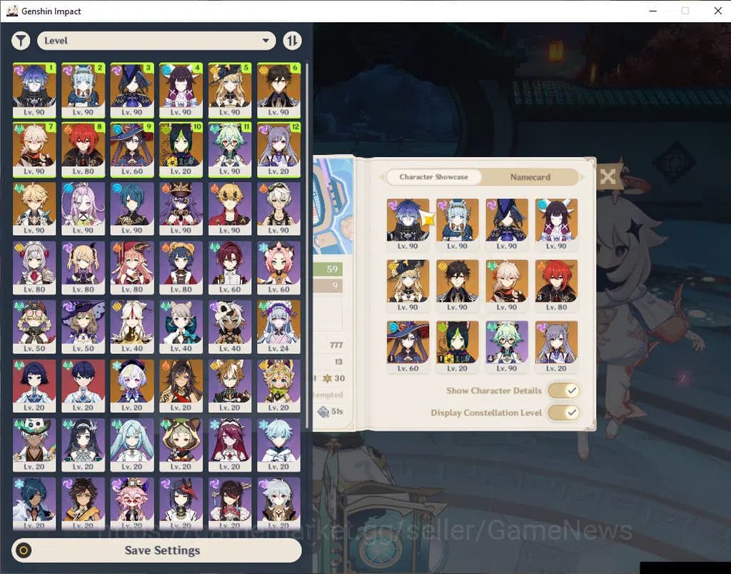 Genshin Impact Accounts ASIA|AR59|Prime Team Flins|7Limited+4(*5Weapon)|Fl image 1