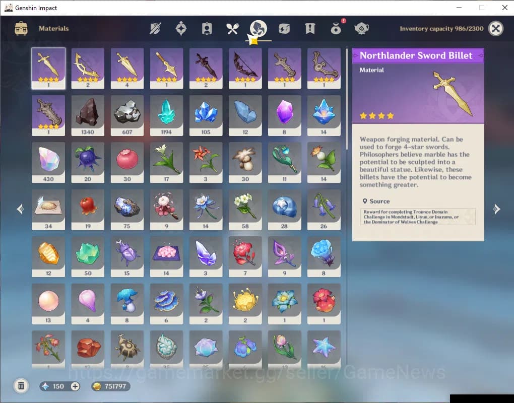 Genshin Impact Accounts ASIA|AR59|Prime Team Flins|7Limited+4(*5Weapon)|Fl image 9