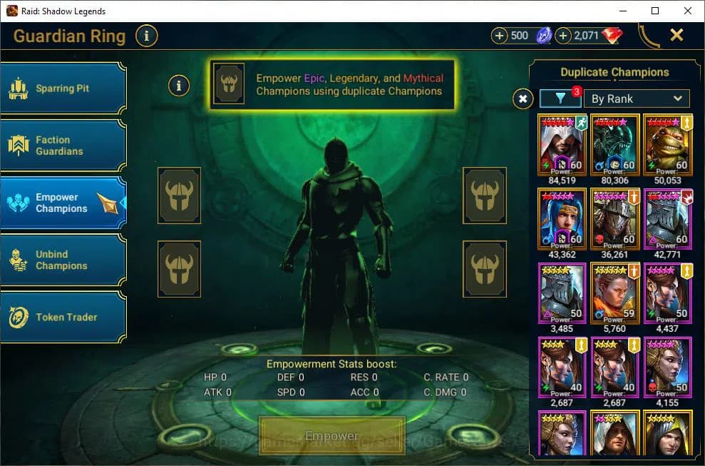 Raid: Shadow Legends Accounts Lv63 1,8M Power|1 Mythic(Arbais)|39 Legend(Ninja,D image 18