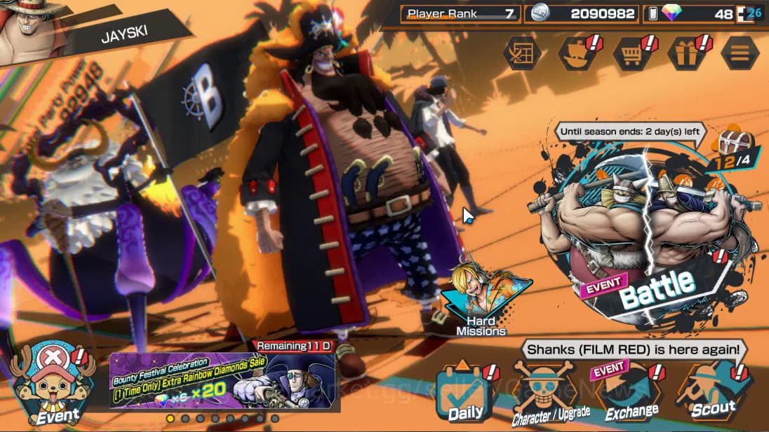 One Piece Bounty Rush Accounts Global| 4 EX| T5E St.Jaygarcia Saturn,T4E Marshall image 1