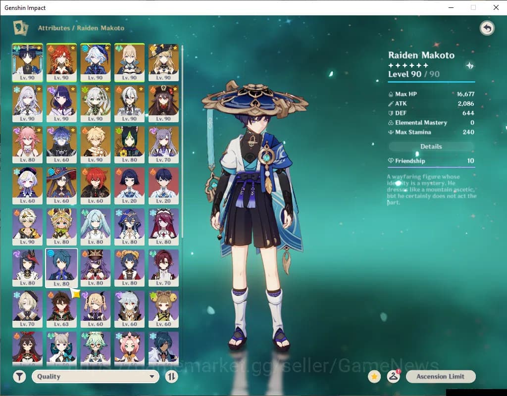 Genshin Impact Accounts ASIA|AR 58|11 Limited+7(*5Wep)|(Mavuika,Wanderer,A image 3