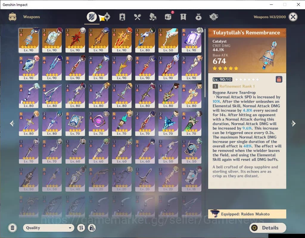 Genshin Impact Accounts ASIA|AR 58|11 Limited+7(*5Wep)|(Mavuika,Wanderer,A image 5