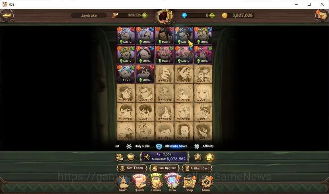 The Seven Deadly Sins: Grand Cross Accounts Asia|8 M CC|8 LR+10 UR+Many Collab|Milim6/6,Brunhi image 14