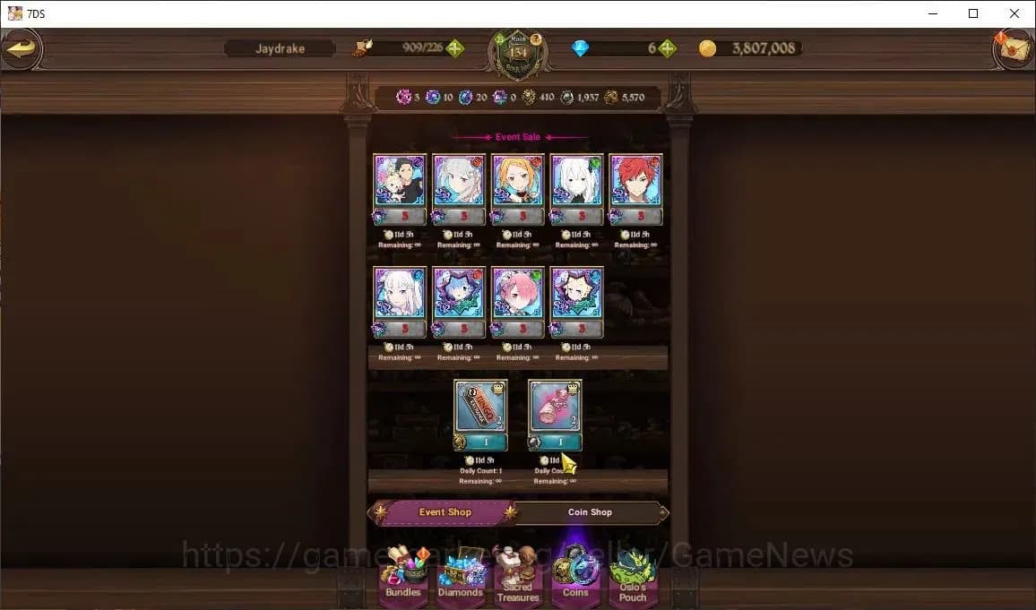 The Seven Deadly Sins: Grand Cross Accounts Asia|8 M CC|8 LR+10 UR+Many Collab|Milim6/6,Brunhi image 18