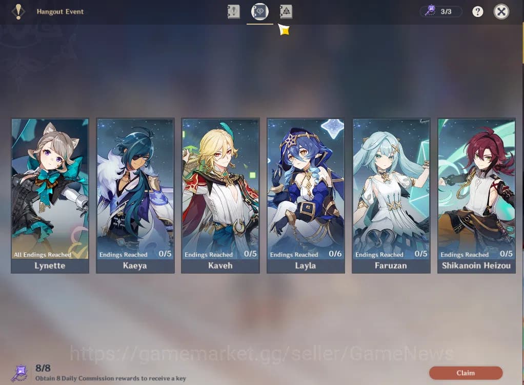 Genshin Impact Accounts ASIA|FreeHSR|AR59|PremTeam Skrik|10Limited+10(*5WP image 9