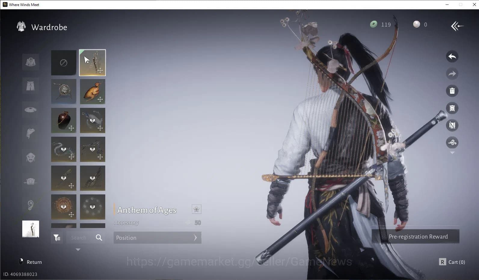 Where Winds Meet Accounts GLOBAL Lv5| Fresh Starter| 1 Harmoni Core, Anthem image 10