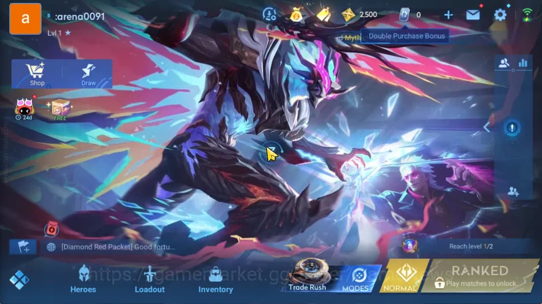 Honor of Kings Accounts Hero 7 |Starter with Legend Skin Selection Chest(D image 2