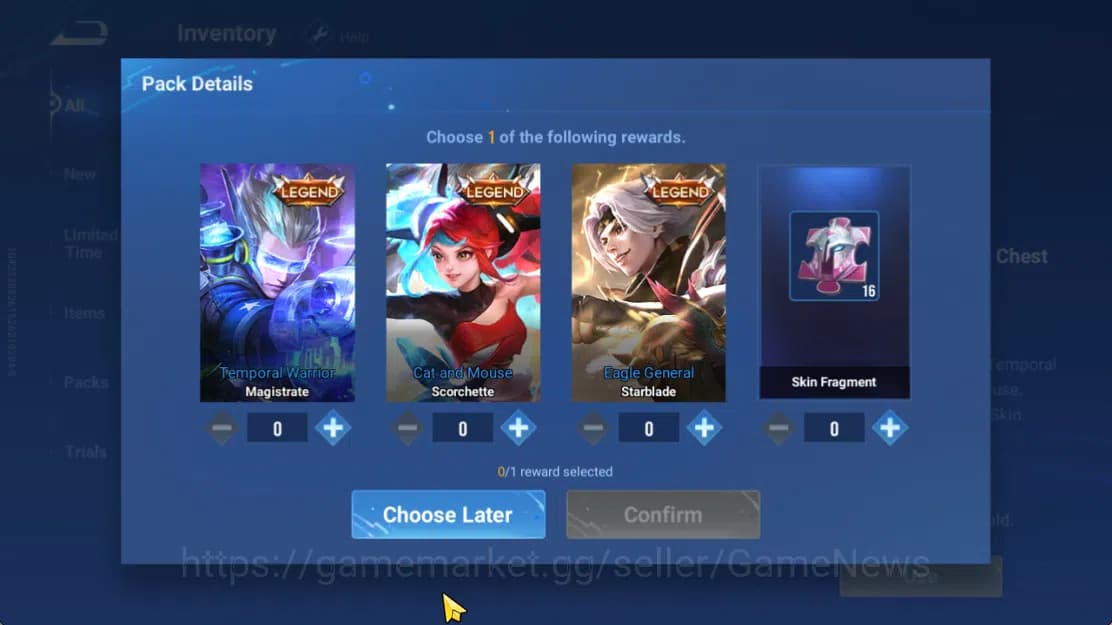 Honor of Kings Accounts Hero 7 |Starter with Legend Skin Selection Chest(D image 5