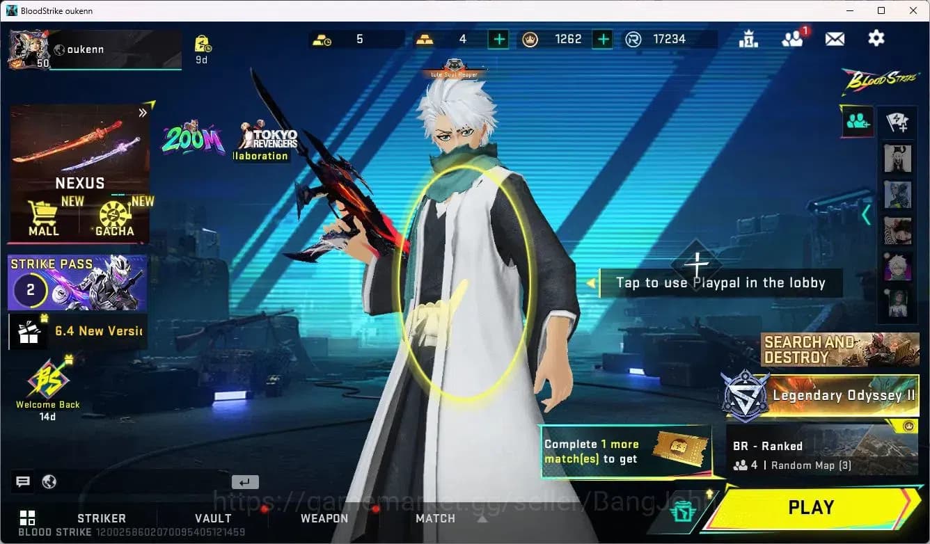 Blood Strike Accounts ASIA | Collab Uzi-Zangetsu | Limited MP7-Verdant | image 1