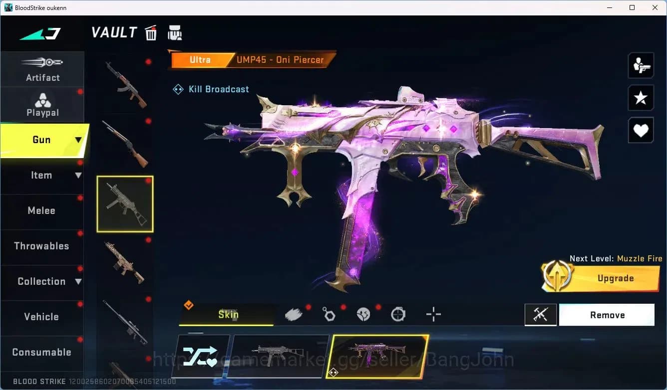 Blood Strike Accounts ASIA | Collab Uzi-Zangetsu | Limited MP7-Verdant | image 18