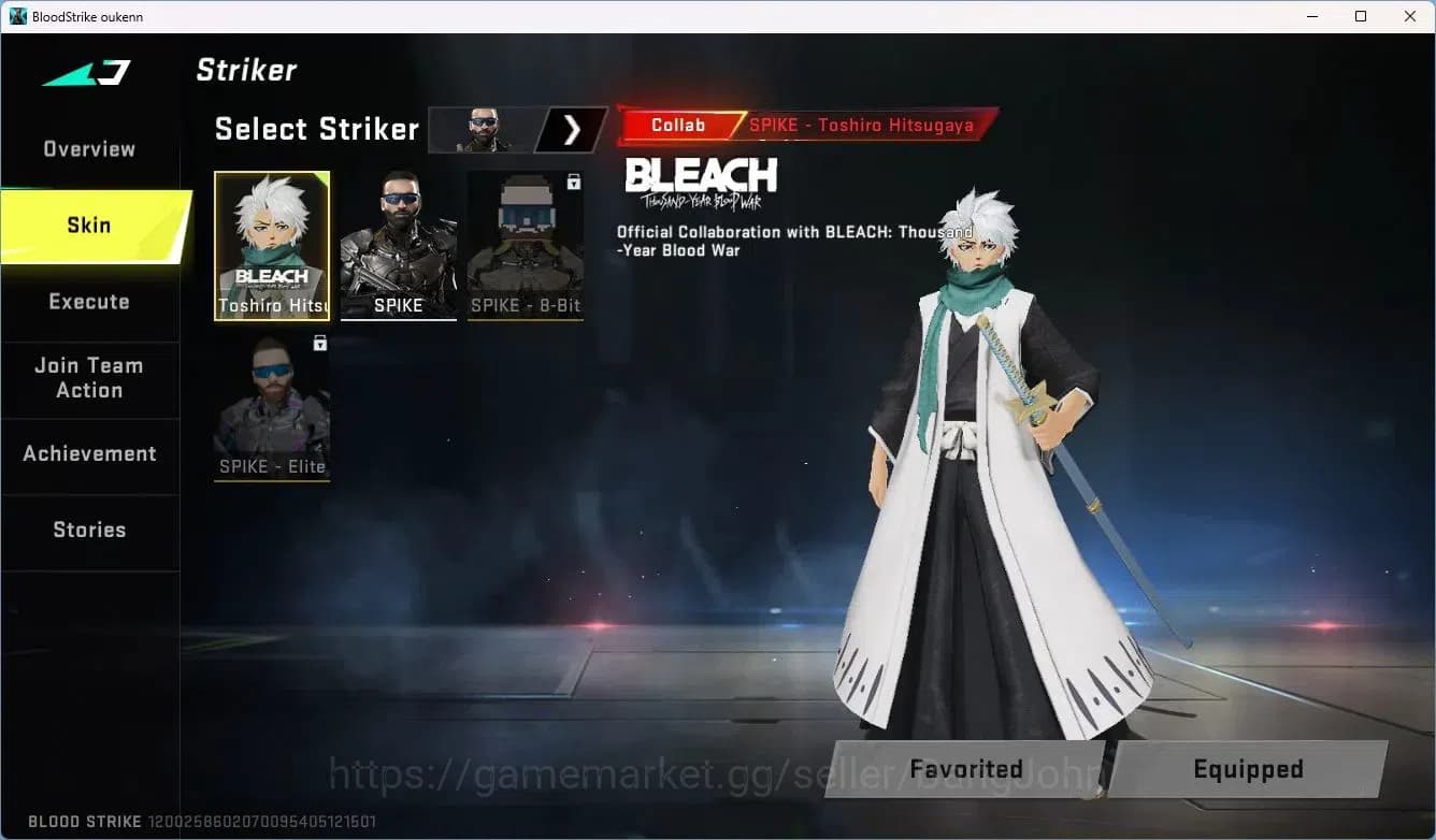 Blood Strike Accounts ASIA | Collab Uzi-Zangetsu | Limited MP7-Verdant | image 4