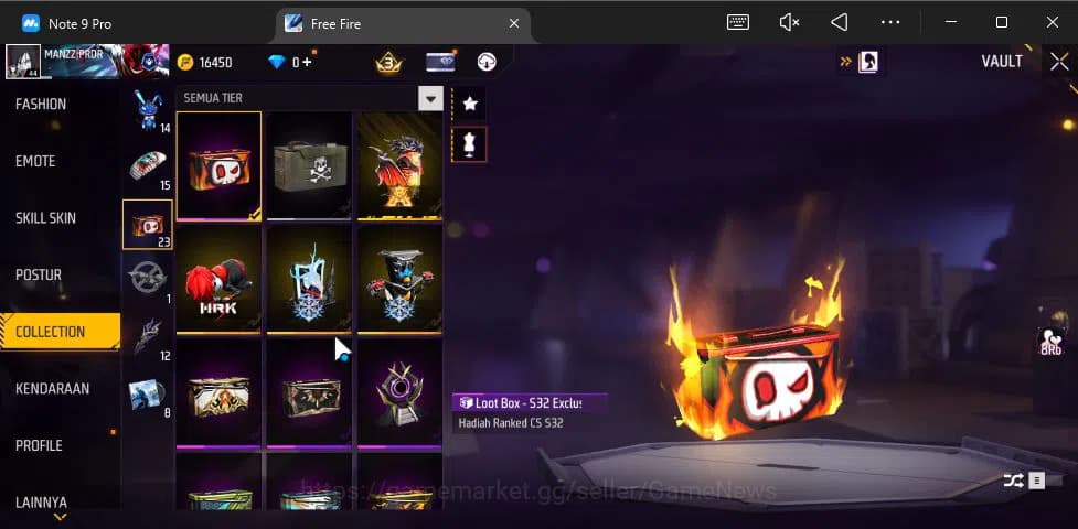 Free Fire Accounts Indonesia|Ak47 Blue Flame Draco Lv 5,SCAR Megalodo image 4