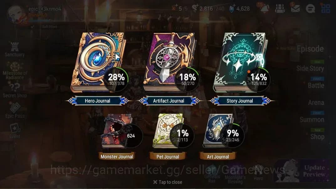 Epic Seven Accounts GLOBAL Unverif|NewEra|6 ML(Salome,EIlynav,HArsetti image 3