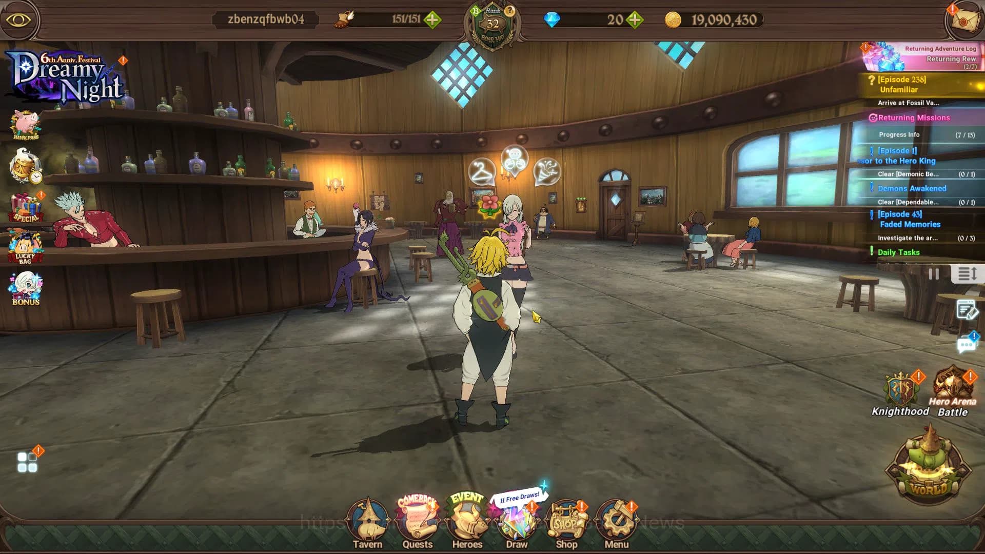 The Seven Deadly Sins: Grand Cross Accounts Asia|983K CC| 4 UR | Merlin&Escanor,Thor 2/6,Gowth image 1