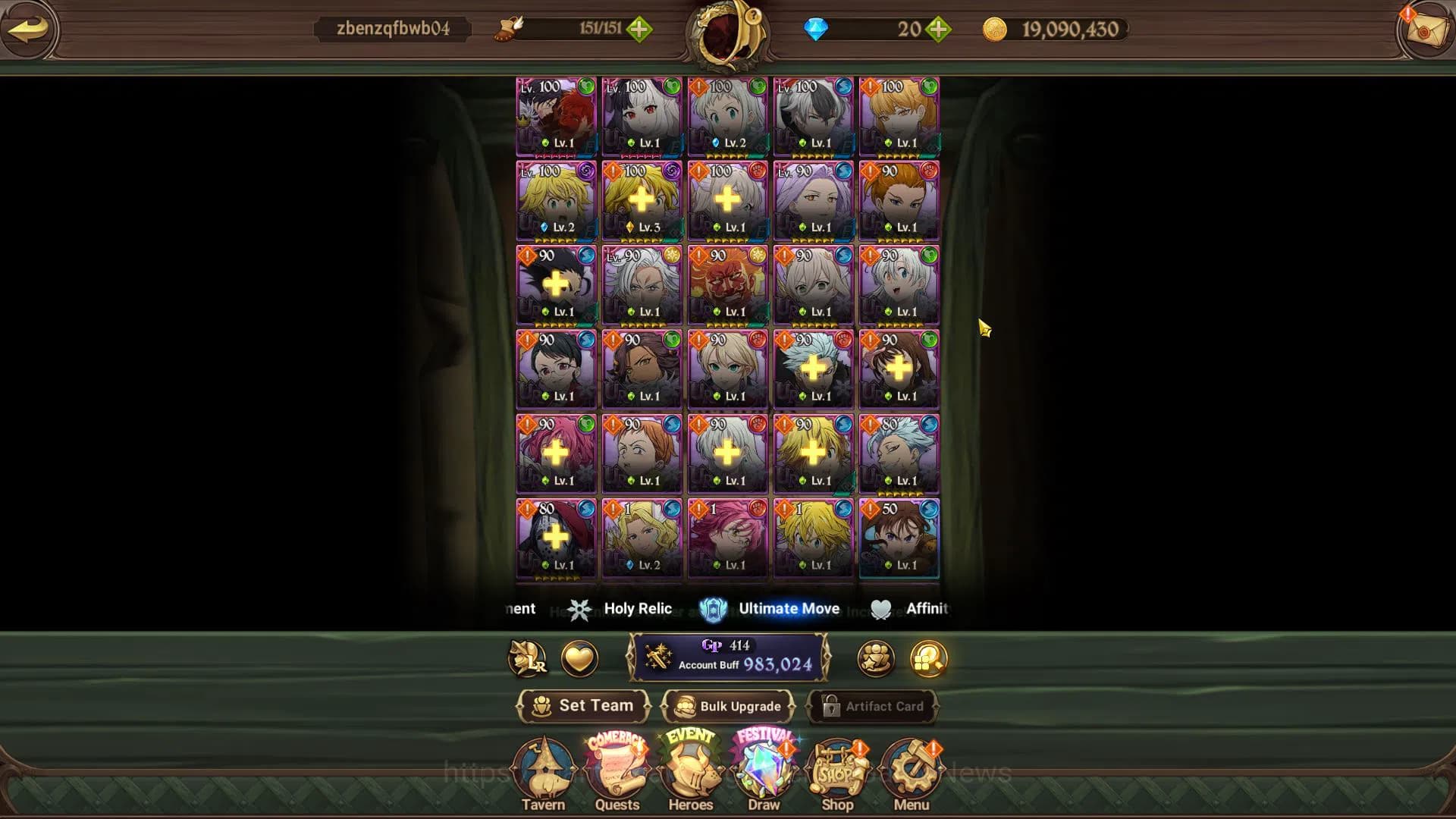 The Seven Deadly Sins: Grand Cross Accounts Asia|983K CC| 4 UR | Merlin&Escanor,Thor 2/6,Gowth image 4