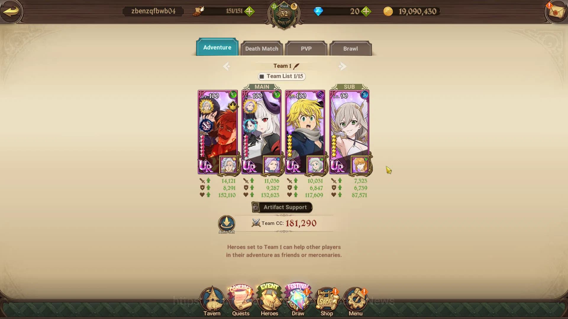 The Seven Deadly Sins: Grand Cross Accounts Asia|983K CC| 4 UR | Merlin&Escanor,Thor 2/6,Gowth image 5