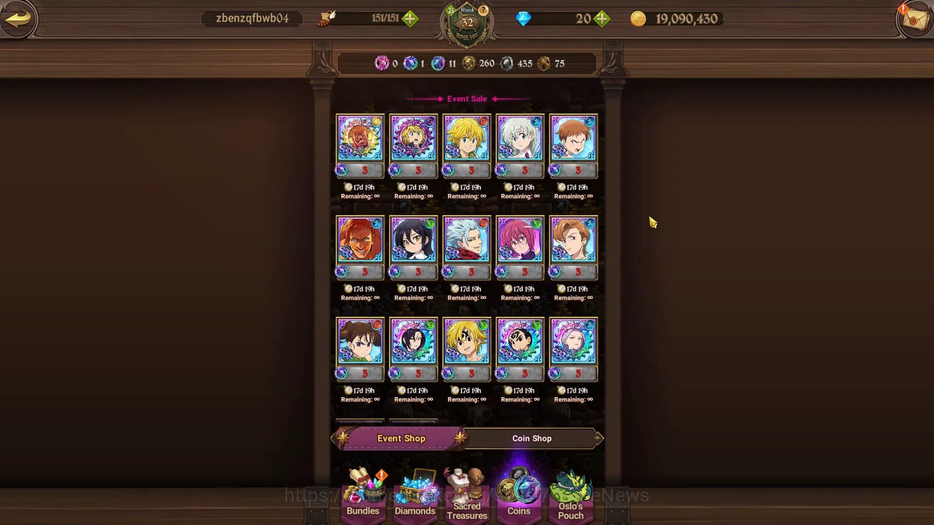 The Seven Deadly Sins: Grand Cross Accounts Asia|983K CC| 4 UR | Merlin&Escanor,Thor 2/6,Gowth image 7