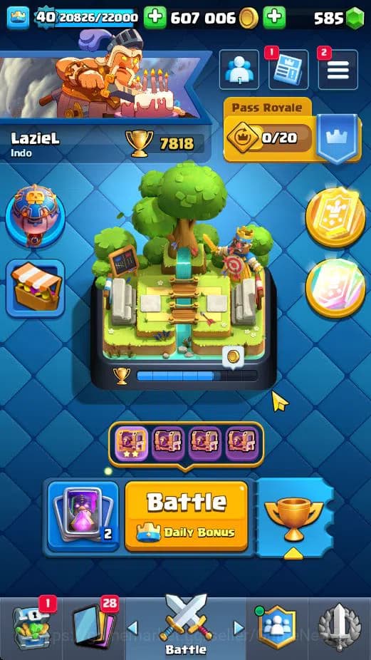 Clash Royale Accounts Lv 40|Trophy 7818|KTL 13|Limited Skin|Card 121|4 H image 1