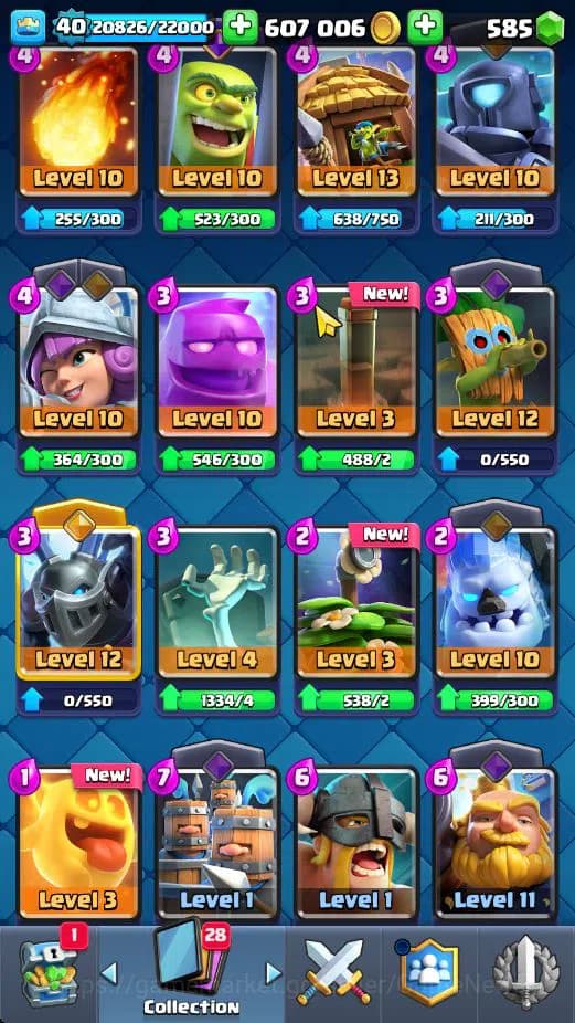 Clash Royale Accounts Lv 40|Trophy 7818|KTL 13|Limited Skin|Card 121|4 H image 10