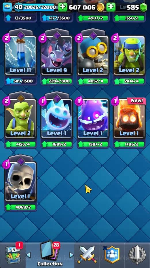 Clash Royale Accounts Lv 40|Trophy 7818|KTL 13|Limited Skin|Card 121|4 H image 12