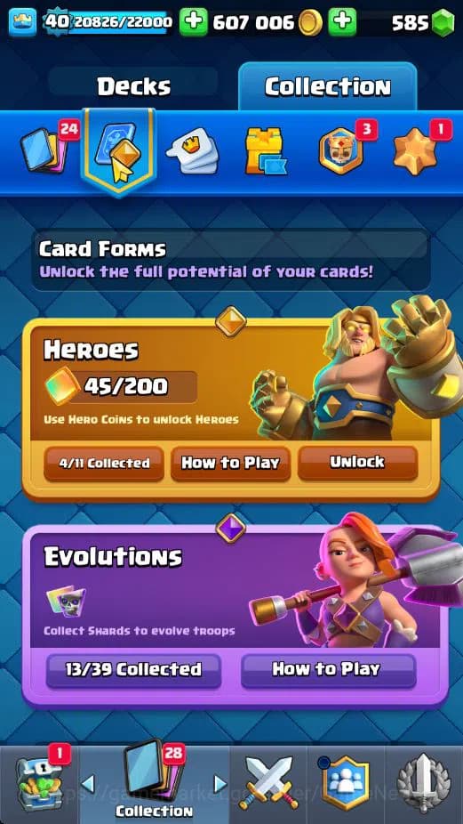 Clash Royale Accounts Lv 40|Trophy 7818|KTL 13|Limited Skin|Card 121|4 H image 13