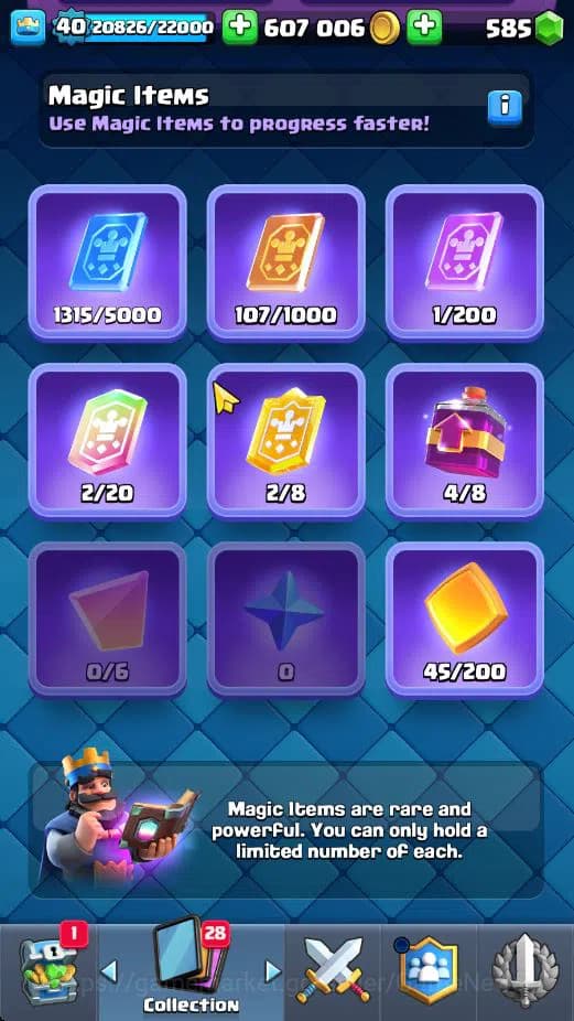 Clash Royale Accounts Lv 40|Trophy 7818|KTL 13|Limited Skin|Card 121|4 H image 14