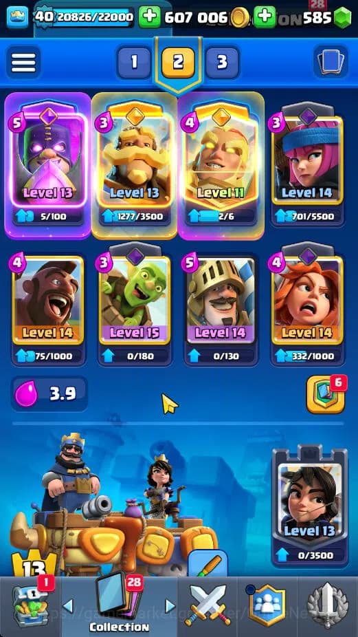 Clash Royale Accounts Lv 40|Trophy 7818|KTL 13|Limited Skin|Card 121|4 H image 3